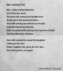 Not a blueprint just some castles in the air Gwendolyn Brooks Poems