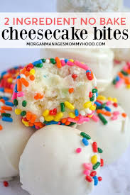 2 Ingredient Cake Batter Cheesecake Bites Recipe 2 Ingredient Cakes Desserts Cake Ball Recipes