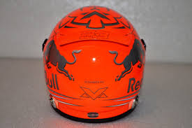 Max verstappen took the victory of the austrian grand prix home in the most grand manner possible. Max Verstappen Red Bull Honda Helmet Belgian Grand Prix 2019 Season Schuberth Helmet 2019 Season Frisianmodelcarshop Formula Racing Bell Mini Helmets