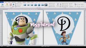 Tutorial Membuat Bunting Banner Flag Dengan Microsoft Word Youtube