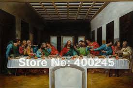 Beruhmte Leonardo Da Vinci Gemalde Reproduktion Das Letzte Abendmahl Kunst Auf Grosse Leinwand 100 Handmade Hohe Qualitat Canvas Paintings Cheap Canvas Belt For Mencanvas Original Painting Aliexpress