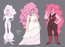 Rose Quartz Idea S I Ve Working On I Went With With Two Totally Different Versions Bubb Steven Universe Anime Pink Diamond Steven Universe Steven Universe Oc