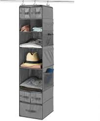 See more ideas about linen closet organization, closet organization, linen closet. Amazon Com 9 Shelf Hanging Closet Organizer With 5 Drawer Organizers Baby Nursery Closet Diaper Caddy Organizer Slotted Storage Baskets Hanging Drawers Dorm Room Closet With Foldable Cube Storage Bins Baby