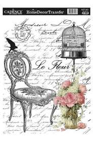 Cadence Home Decor Kolay Transfer Hdt 001 25x35 Vintage Scrapbook Decoupage Art Decoupage Paper