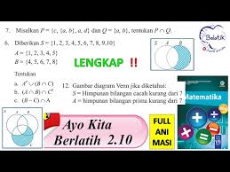 Rangkuman materi, soal, dan kunci jawaban agama islam dan budi pekerti kelas 7 halaman 135 136 137 adalah isi artikel ini. Lengkap Ayo Kita Berlatih 2 10 Kelas 7 Smp Mts Semester 1 Himpunan Mtk Paket Bse Halaman 181 182 183 Youtube