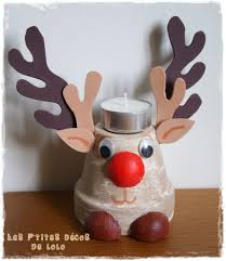 C'est une super bonne idée les cuillères! Diy Bougeoir Pour Noel Robbie Le Renne Les P Tites Decos De Lolo Noel Noel Maternelle Theme Noel