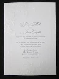 Carlson Craft Invitation With Embossed Design Boston Wedding Invitations Carlson Craft Invitations Invitations