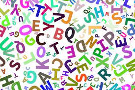 Only the badges were concealed. Colorful Blur Alphabets Letters From A To Z Word Cloud For Education Or Learning Conceptual For Design Wallpaper Texture Or Background Stock Photo Picture And Royalty Free Image Image 96195528