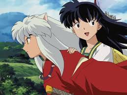 Inuyasha Carrying Kagome On His Back On Their Adventure Inuyasha Kagome And Inuyasha Anime Love