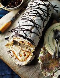 Banoffee Meringue Roulade Recipe Roulade Recipe Chocolate Roulade Meringue Roulade