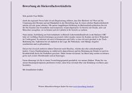 Nehmen sie diese als vorlage für ihre bewerbung, um diese nach eigenen ideen und vorstellungen. Backereifachverkauferin Bewerbung Muster Und Tipps