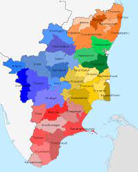 Tamil Nadu In Map File:tamil Nadu Districts Map.svg - Wikimedia Commons