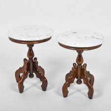 20th Century Italian Marble Top Accent Side Tables A Pair Accent Side Table Marble Top Accent Table Marble Top