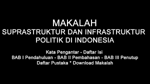 Hubungan suprastruktur dan infrastruktur politik di indonesia, diuraikan dan dijelaskan di bawah ini. Makalah Suprastruktur Dan Infrastruktur Politik Di Indonesia Doc Pdf Download Contoh Makalah Lengkap