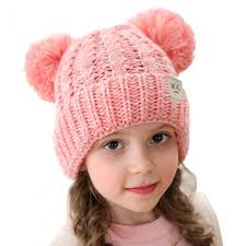 Did you scroll all this way to get facts about baseball knit hat? Children Hat Knit Hat Autumn Winter Twist Woven Double Ball Hair Ball Hat