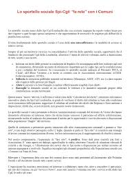 Sportello Sociale e Calcolatrice dei Diritti.