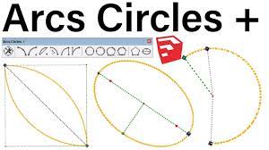 Arcs Circles Polygons And Ellipses Plugin For Sketchup - Youtube