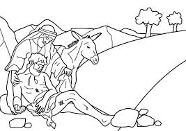 Life of jesus mini book: Story Of Good Samaritan Coloring Page Netart