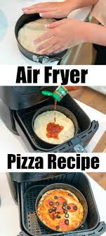 Air Fryer Pizza Is Super Easy To Do Use Semi Homemade Pizza Crust And Make These Personal Pizzas I Pizza Recipes Homemade Pizza Crust Air Fryer Dinner Recipes