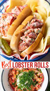 Best Maine Lobster Roll Recipe Aspicyperspective Lobster Maine Rolls Lobsterroll Seafood Best Lobster Roll Recipes Lobster Recipes How To Cook Lobster