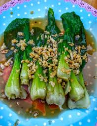 1 kleine chinese kool 10 kwarteleitjes, gekookt 6 teentjes knoflook 1 rode lombok 1 eetl oestersaus 1 theel kecap manis 1 theel kecap asin 1/4 theel zout 1/4 theel palmsuiker 1/2 theel peper. Resepi Masak Tumis Pak Choy Sos Tiram