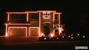 Halloween Light Show A House With Led Lights Synchronized To Music Halloween Light Show Halloween Lights Halloween House