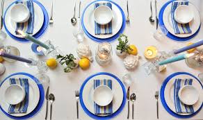 Greek Table Setting Table Setting Decor Greek Party Decorations Greek Decor