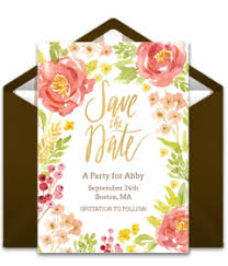 Perfect for printing and sharing online! Free Save The Dates Online Save The Dates Punchbowl