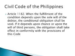 Pure and conditional obligations a pure obligation is one where its performance of does not depend upon a future or uncertain event, or upon a past event unknown to the parties, resulting in such obligation being immediately due and demandable. Different Kinds Of Obligations Ppt Video Online Download