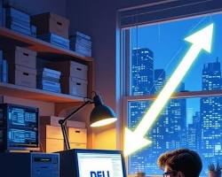 Image of history of disintermediation marketing Dell Direct computer 1990s Apple Store interior modern Tesla showroom storefront Warby Parker glasses online D2C brand logos Shopify ecommerce platform dashboard Amazon warehouse robots delivery drone