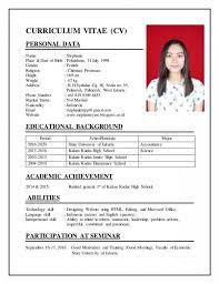 Contoh Cv Dan Surat Lamaran Kerja Dalam Bahasa Inggris Vebma Com Curriculum Vitae Template Free Curriculum Vitae Template Curriculum Vitae