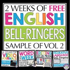 7 Bell Ringer Ideas For Middle High School English High School English High School English Class Bell Ringers