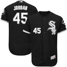 Black And White Pinstripe Baseball Jersey Chicago White Sox Michael Jordan Authentic Jersey Black Flexbase Collection Majestic 45 Mens Mlb White S Chicago White Sox Custom Baseball Jersey White Sock