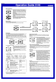 Hold down the (a) button for about two seconds. Casio 5146 Operation Manual Pdf Download Manualslib