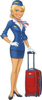 The clip art image is transparent background and png. Download Stewardess Transparent Flight Attendant Clipart Full Size Png Image Pngkit