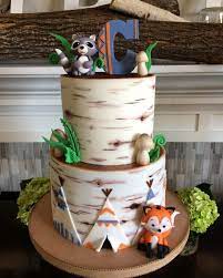 Woodland Baby Shower Cake Baby Shower Woodland Woodland Baby Shower Theme Boy Baby Shower Woodland Theme