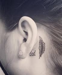 Bird Tattoo Behind Ear Meaning 30 Brilliantly Simple Behind The Ear Tattoo Ideas Behind Ear Tattoos Tattoos For Dad Memorial Tattoos
