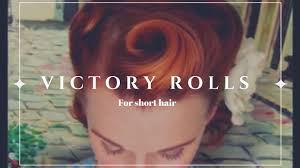 But, we all also want to know which are popular and classy all over the globe. Victory Rolls On Short Bobbed Hair 1940 S Reverse Rolls Hairstyle Youtube
