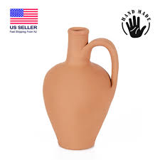 Handmade Traditional Earthenware Pitcher Mud Pot for Drinking 