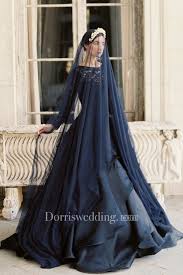 Gothic Black And Blue Wedding Dresses Western Style New Navy Blue Soft Mesh Veil Navy Veil Gothic Wedding Dress Black Wedding Dresses Wedding Dress With Veil