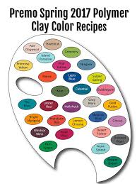 Premo Brand Polymer Clay Color Recipe Ebook For Spring