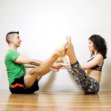 A solo yoga session is perfect for that traditional yoga feel, but if you feel like adding some variety into your yoga practice, or if you simply want to try couples yoga is a great way to boost communication, build trust and have fun! Partner Yoga Pose Sequence Popsugar Fitness