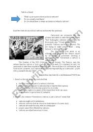 Political Cartoons Esl Worksheet By Rafaelax
