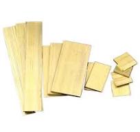 Metallplatte Messing Kupferplatte Blech DIY handgefertigtes Material CNC  Rahmen Modell Formmaterial 1 Stück kupfer mechanisch (Size : 100X30X3mm) :  ...