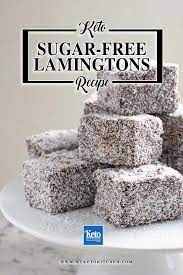 Keto Lamingtons Australian Sugar Free Cakes Recipe Sugar Free Cake Lamingtons Australian Cake Recipe