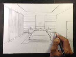 This step by step tutorial explains how to draw a room in one point point perspective. How To Draw A Simple Bedroom In One Point Perspective 2 Youtube One Point Perspective Perspective Drawing Point Perspective
