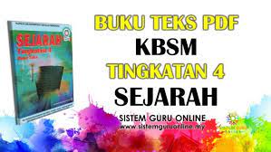 Adalah sebagai bahan bantu mengajar yang membantu guru dalam proses bagi merancang organisasi dan maklumat serta aktiviti. Buku Teks Pdf Kbsm Tingkatan 4 Sejarah