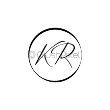 Love symbol, peace, chinese, japan. Initial Kr Letter Logo Design Vector Illustration Abstract Letter Kr Stock Vector Crushpixel