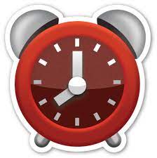 Alarm Clock Adesivos Sticker Molduras Emoji