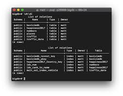 Using Meta Commands In Psql